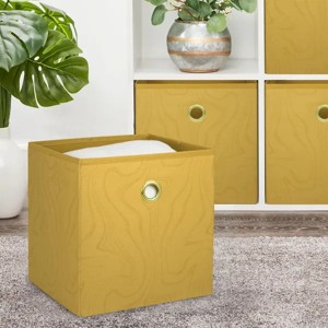 Racxily 4 Pack Collapsible Fabric Cube Storage Bins, cube organizer bins(10.5" x 10.5") - 1 of 4