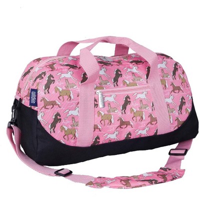 Horses in Pink Overnighter Duffel Bag