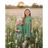 2Bunnies Lace Pom Pom Trim Baby Girl Dress - 3 of 4