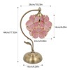 YIYIBYUS Floral Shape Desk Light, Stained Glass Table Lamp - 4 of 4