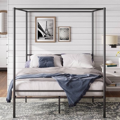 Seguro Canopy Metal Platform Bed Frame Black - Zinus