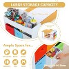 Kinder King Kids Table and Chair Set with Storage – Toddler Activity Desk with 8 Bins & Paper Roll for Drawing, Reading, Crafts & Snacks - 4 of 4