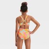 Girls' Leaf Printed One Piece Swimsuit - art Class™ - image 2 of 3