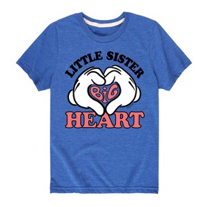Girls' - Disney - Little Sister Big Heart Short Sleeve Graphic T-Shirt - 1 of 4