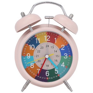 REGALWOVEN Metal Battery Powered Analog Silent Operation Alarm Clocks 4.3"L x 2.2"W x 6.3"H 1 Pc - 1 of 4