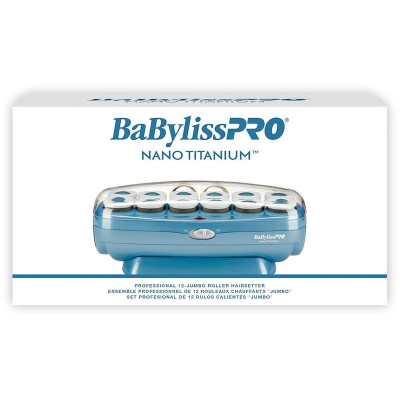 BaBylissPRO Jumbo Hot Rollers, Nano Titanium Hair Styling Tools & Appliances, 12 Count, BABNTCHV15 (Babyliss Pro), 2 of 8