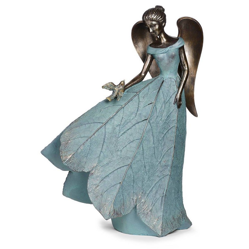 Photos - Other Decoration Roman 19.75" Angel and Bird Statue Outdoor Garden Statue Bronze 