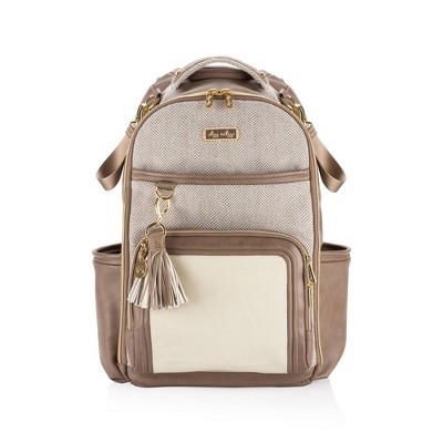 Image of Itzy Ritzy Boss Plus Backpack Diaper Bag - Vanilla Latte
