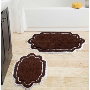 Allure Collection Cotton Tufted Set of 2 Bath Rug Set - Home Weavers - 1 of 4