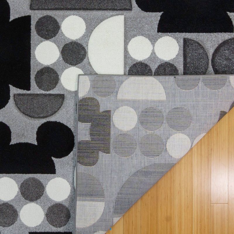 Mickey Mouse Encore 5&#39;3&#34;x7&#39; Indoor Area Kids&#39; Rug Gray, 4 of 5