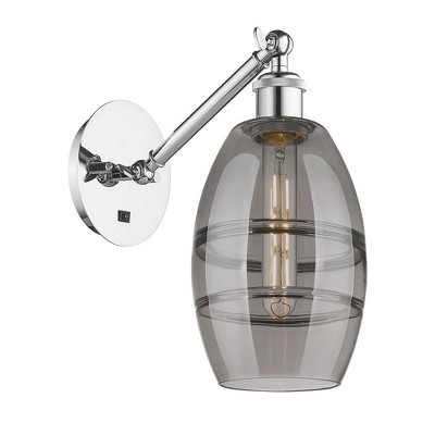 Vaz - 1 Light Arm Adjusts Up and Down Wall Sconce In Industrial Style-8.13 Inches Tall and 5.88 Inches Wide