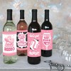 Big Dot of Happiness Last Rodeo - Pink Cowgirl Bachelorette Party Decorations for Women and Men - Wine Bottle Label Stickers - Set of 4 - 3 of 4