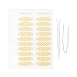 Unique Bargains Double Eyelid Tape with Fork Tweezers Beige 960 Pcs 1 Set - 1 of 4
