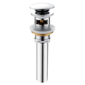 BRIGHT SHOWERS Bathroom Sink Drain with Overflow Pop-Up Drain Stopper for Vessel Sink Lavatory - 1 of 4