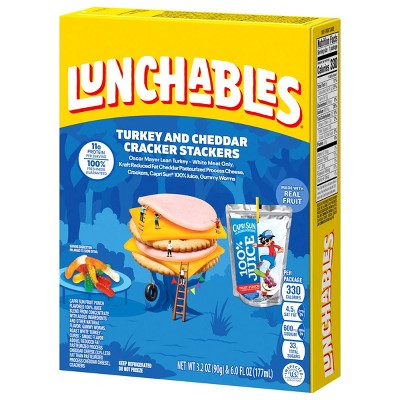 Lunchables Turkey &#38; Reduced Fat Cheddar Cheese Cracker Stackers - 9.2oz