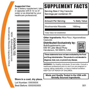 BulkSupplements Nicotinamide Riboside Capsules - 1 of 4