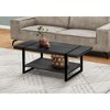NicBex 47.25 Inch Rectangle Coffee Table with Storage Shelf and Metal Legs for Living Room,Dining Room,Bedroom - 2 of 4