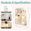 Angel Sar Wooden Dollhouse Bookshelf, 3-Tier Kids Bookcase with Playhouse Design, Role-Play Storage for Toys & Books, Dollhouse without Dolls - 3 of 4