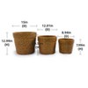 KTMBDW Ceramic Planter Set of 3 with Drainage Hole for Plants, Modern Indoor-Outdoor Round Flower Pot - 4 of 4
