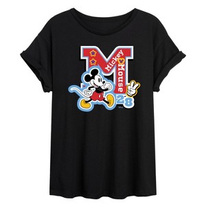 Women's - Disney - Mickey Mouse Oversized Graphic T-Shirt - 1 of 4