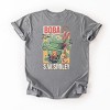 S.W.Smiley Boba - Women's Garment Dyed Graphic T-Shirt - 3 of 4