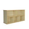 Factory Direct Partners Kids' 24" 5 Shelf Compartment Storage Cabinet Almond Maple Wood Laminate - 3 of 4