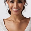 18K Gold/Silver Plated Heart Necklace, Dainty Adjustable Choker with Mini Heart Pendant, Valentine's Jewelry Gift for Her - 4 of 4