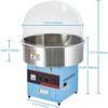 Electric Cotton Candy Machine 980W Commercial Floss Maker With Sugar Scoop & Cover - 2 of 4