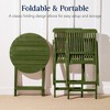 Best Choice Products 3-Piece Acacia Wood Bistro Set, Folding Patio Furniture w/ 2 Chairs, Table - 3 of 4