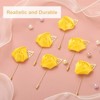 Unique Bargains Realistic Rose Boutonnieres Flower Pins for Wedding Ceremony 24 Pcs - 3 of 4