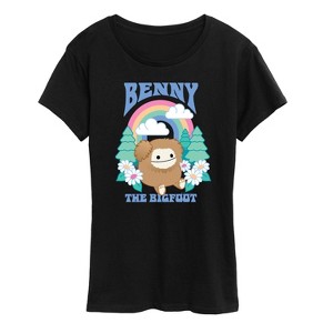 Women's - Squishmallows - Benny The Bigfoot Short Sleeve Graphic T-Shirt - 1 of 4