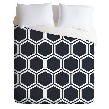 The Old Art Studio Hexagon Comforter Set - Deny Designs