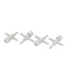 Unique Bargains Aquarium Plastic 3 Way Pump Air Valves Splitter Tube Connector Gray 4 Pcs - 3 of 3