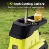 BSMTEK Wood Chipper Shredder 15Amp Electric Mulcher Green Black for Yard Branch Cleanup 25to1 Reduction - 3 of 4