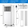 Costway 8000 BTU ASHRAE Portable Air Conditioner 3-in-1 Air Cooler w/Dehumidifier & Fan Mode - 3 of 4