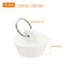Unique Bargains Rubber Flexible Bathtub Sink Drain Stoppers with Hanging Ring 6 Pcs - 2 of 4