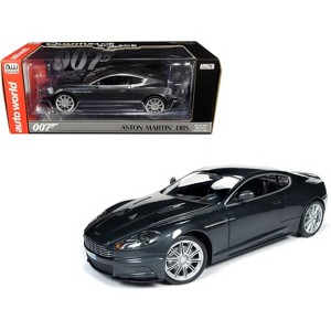 Aston Martin DBS Quantum Silver Metallic (James Bond 007) "Quantum of Solace" Movie 1/18 Diecast Model Car by Auto World - 1 of 4