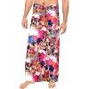 LA LEELA Men's Hawaiian Lava Lava Beach Sarong Wrap Beachwear Cover-Up Summer Long Swimwear Vacation Cover Up For Men One Size Multicolored, Tree - 3 of 4