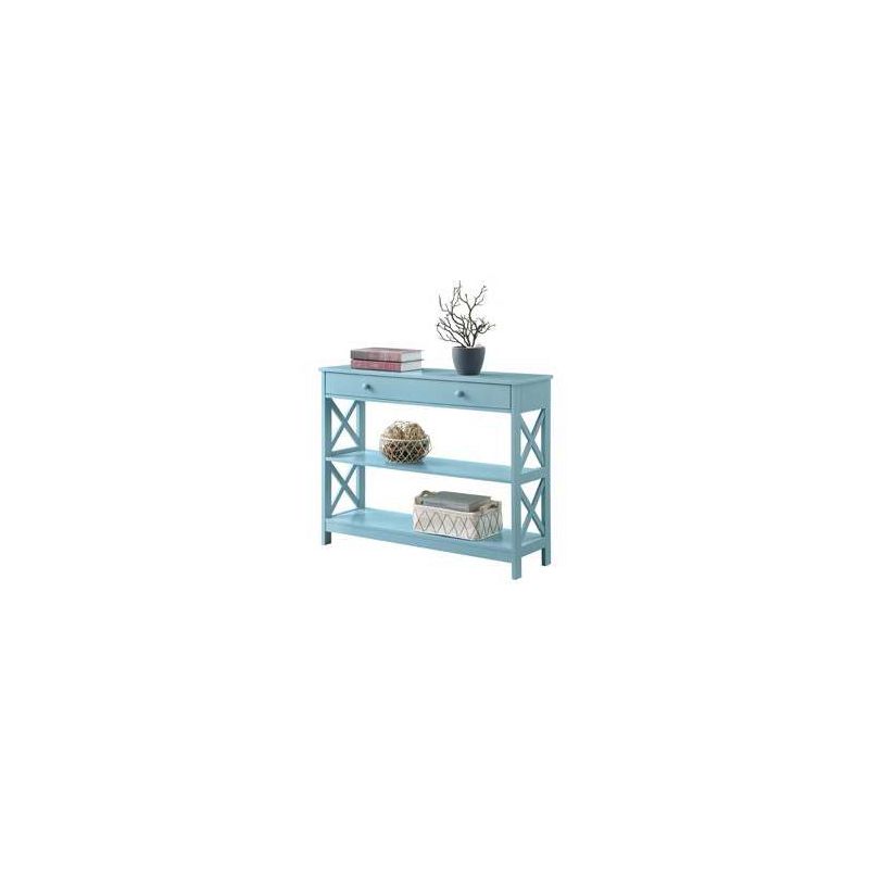 Breighton Home Xavier Console Table with Open Shelves and Drawer, 3 of 9