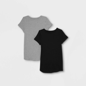 Short Sleeve Round Neck Non Shirred 2pk Bundle Maternity T-Shirt - Isabel Maternity by Ingrid & Isabel™ - 1 of 2