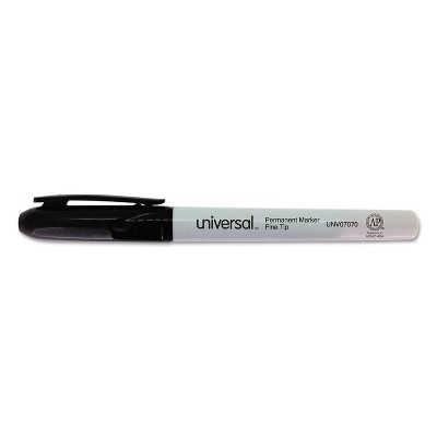 Universal Pen Style Permanent Markers Fine Point Red Dozen 07072