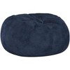 Gulches 5-Foot Bean Bag Chair - Midnight Blue, High-Density Shredded Foam, Removable Microsuede Cover, Comfortable Lounge - 3 of 4