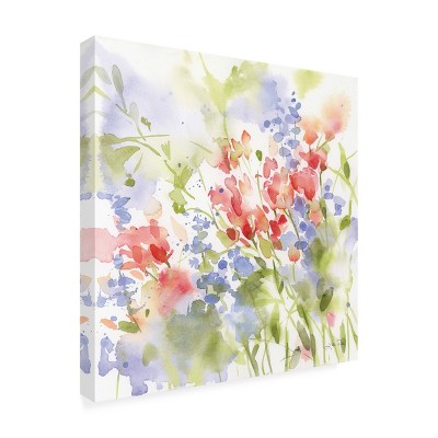 Katrina Pete Spring Meadow II Outdoor Canvas Print 14x14