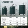 Kumasinova 20"24"28"Hardshell Luggage,3Pcs Durable ABS Spinner Suitcase with TSA Lock,Airline-Approved Checked Travel Suitcase Sets - 2 of 4