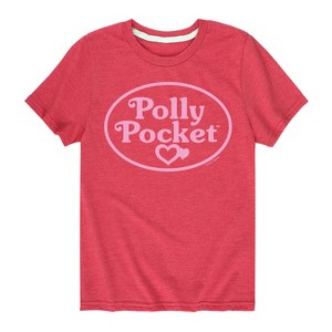 Boys' - Polly Pocket - Polly Pocket Pink Logo Short Sleeve Graphic T-Shirt - 1 of 3