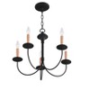 Livex Lighting Heritage 5 - Light Chandelier in  Black - 3 of 4