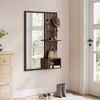 SONGMICS Hall Tree with Miror and Storage Black and Walnut Brown - 4 of 4