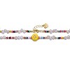 Guili 14K Yellow Gold Plated Multi-Color Beads Necklace with Freshwater Pearls & a Smiley Charm for Kids, A Cheerful & Vibrant Jewelry Piece - 2 of 2