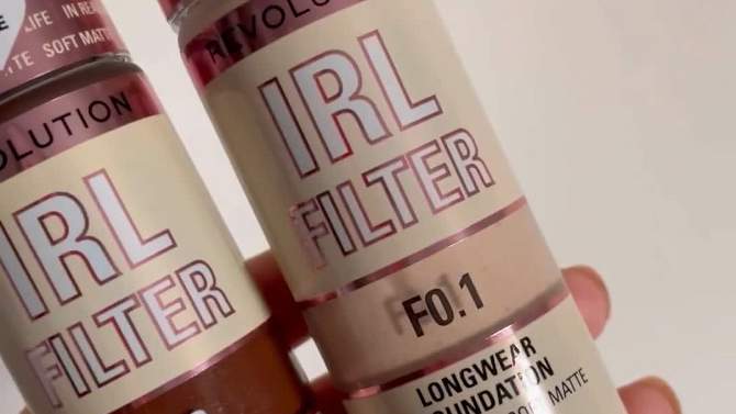 Makeup Revolution IRL Filter Longwear Foundation - 0.7 fl oz, 2 of 9, play video