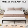 Metal Bed Frame - Heavy Duty Platform Bed Frame with Storage, Steel Supports, No Box Spring Required, Easy Assembly, Noiseless, Black - 4 of 4